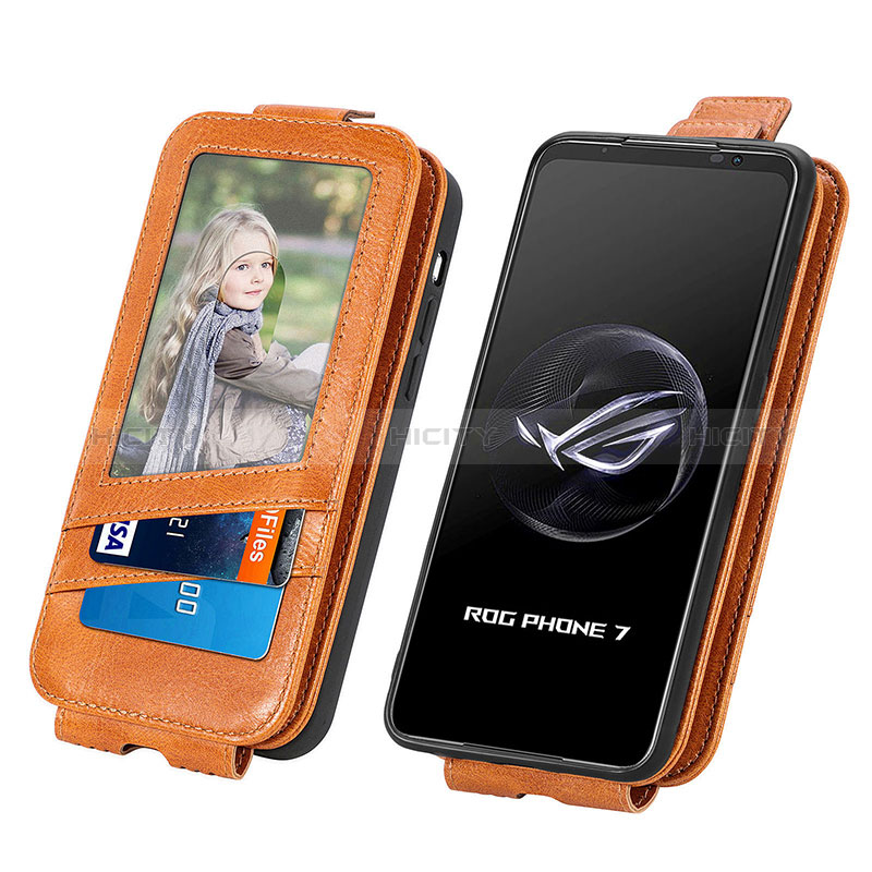 Handytasche Flip Schutzhülle Leder S01D für Asus ROG Phone 7