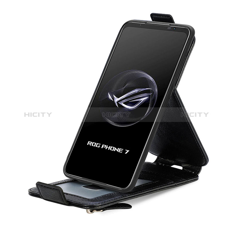 Handytasche Flip Schutzhülle Leder S01D für Asus ROG Phone 7 Ultimate