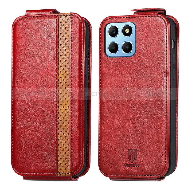 Handytasche Flip Schutzhülle Leder S01D für Huawei Honor X6S Rot