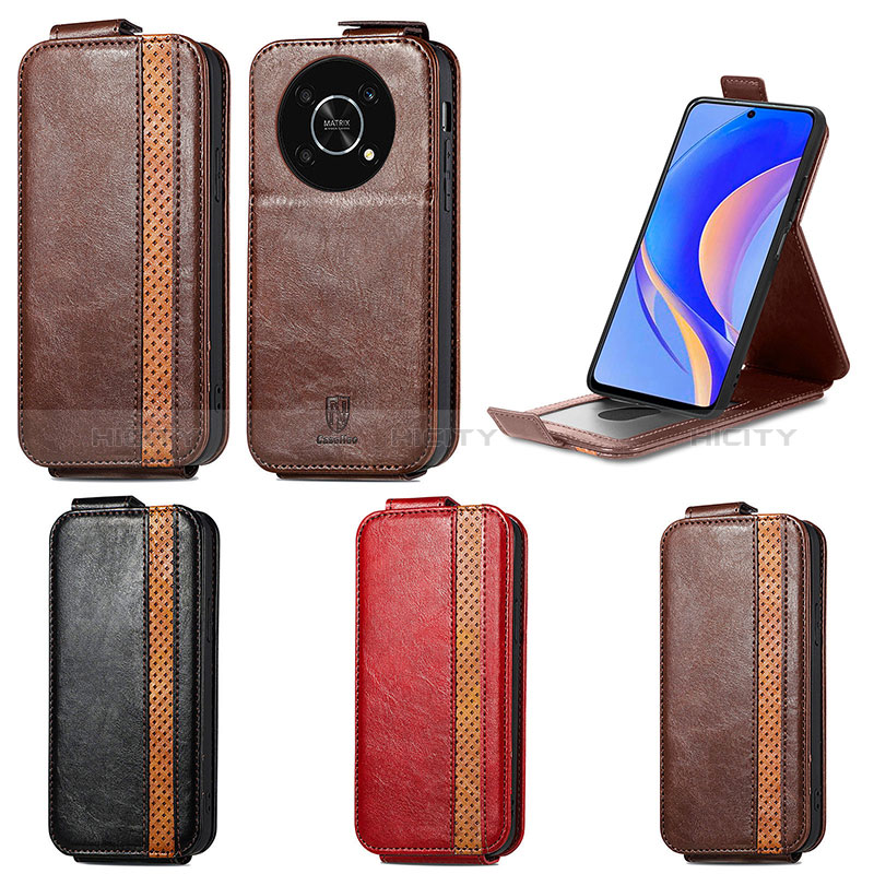 Handytasche Flip Schutzhülle Leder S01D für Huawei Nova Y90