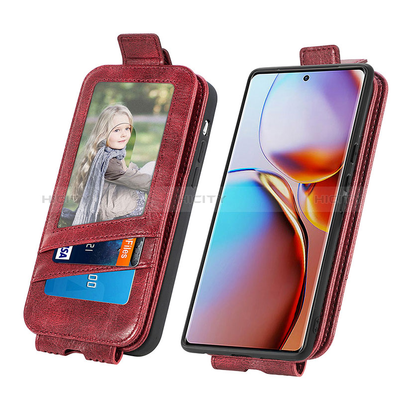 Handytasche Flip Schutzhülle Leder S01D für Motorola Moto Edge 40 Pro 5G