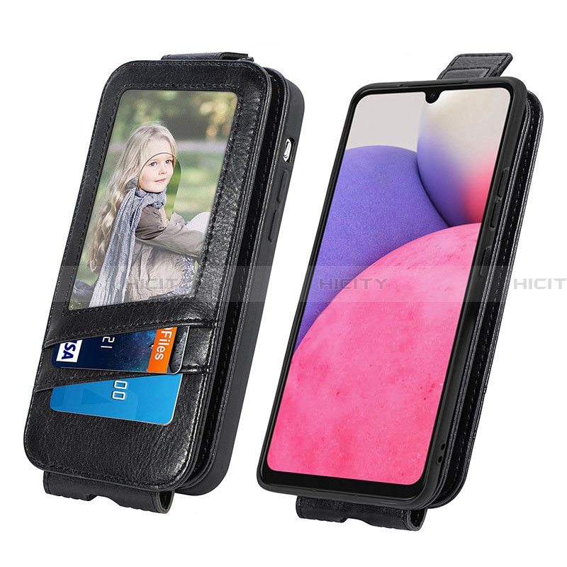 Handytasche Flip Schutzhülle Leder S01D für Samsung Galaxy A33 5G groß