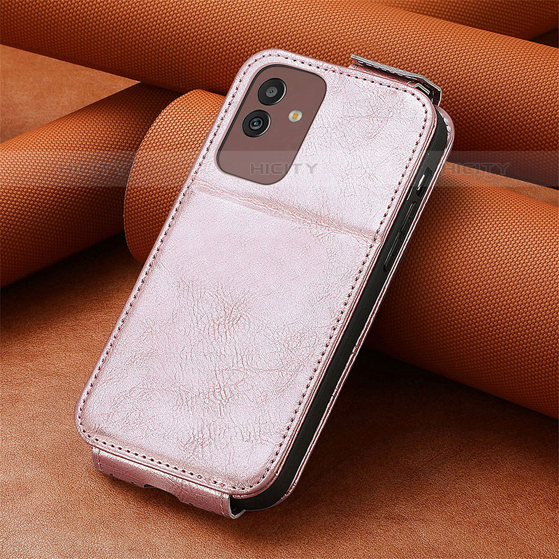 Handytasche Flip Schutzhülle Leder S01D für Samsung Galaxy M13 5G Rosegold