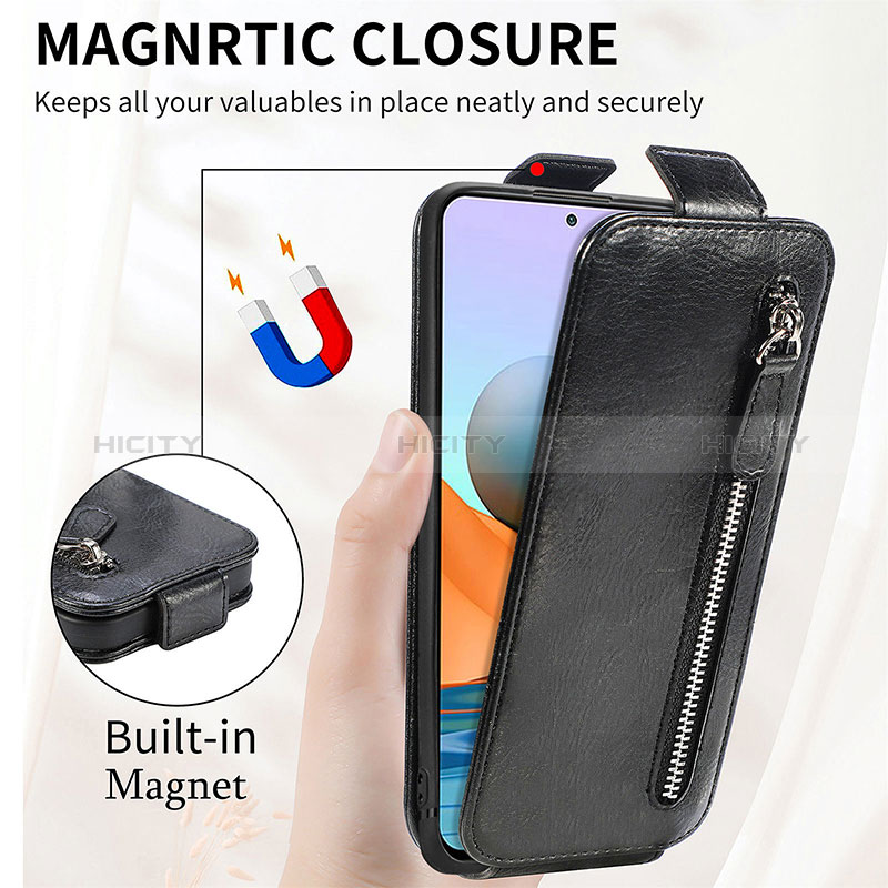 Handytasche Flip Schutzhülle Leder S01D für Xiaomi Redmi Note 10 Pro 4G