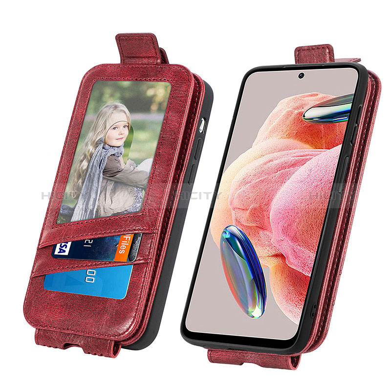 Handytasche Flip Schutzhülle Leder S01D für Xiaomi Redmi Note 12 4G groß