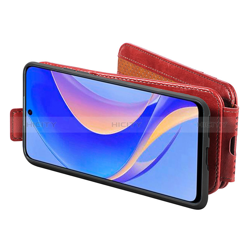 Handytasche Flip Schutzhülle Leder S02D für Huawei Enjoy 50 Pro