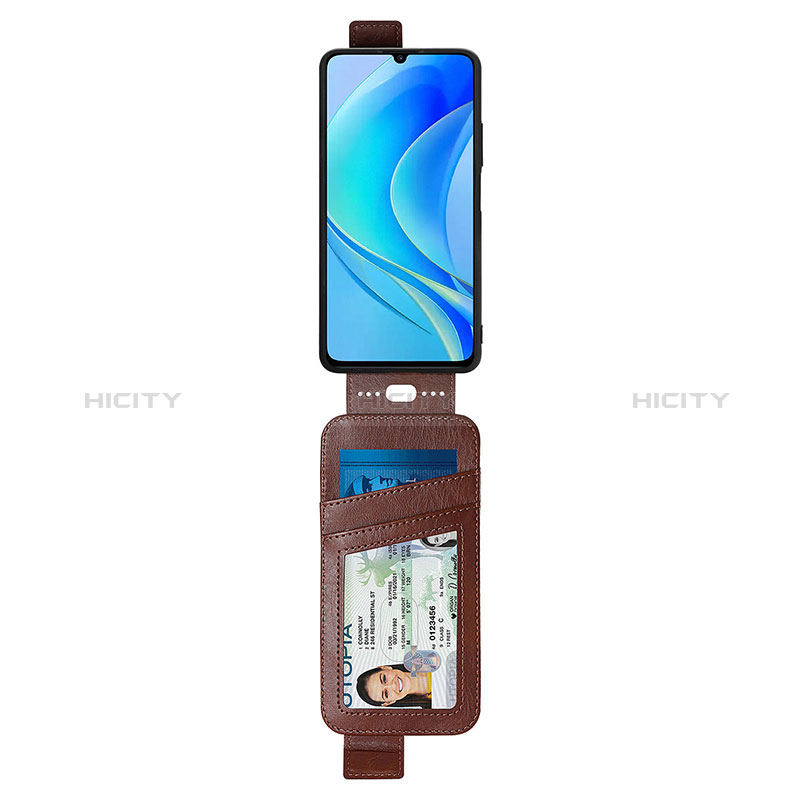 Handytasche Flip Schutzhülle Leder S02D für Huawei Nova Y70 groß