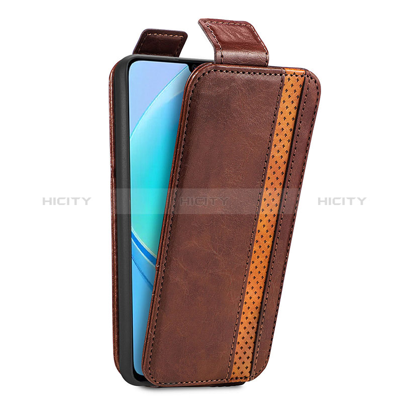 Handytasche Flip Schutzhülle Leder S02D für Huawei Nova Y70 groß