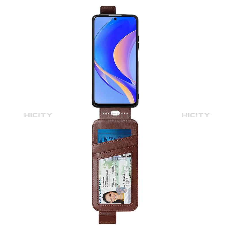 Handytasche Flip Schutzhülle Leder S02D für Huawei Nova Y90 groß