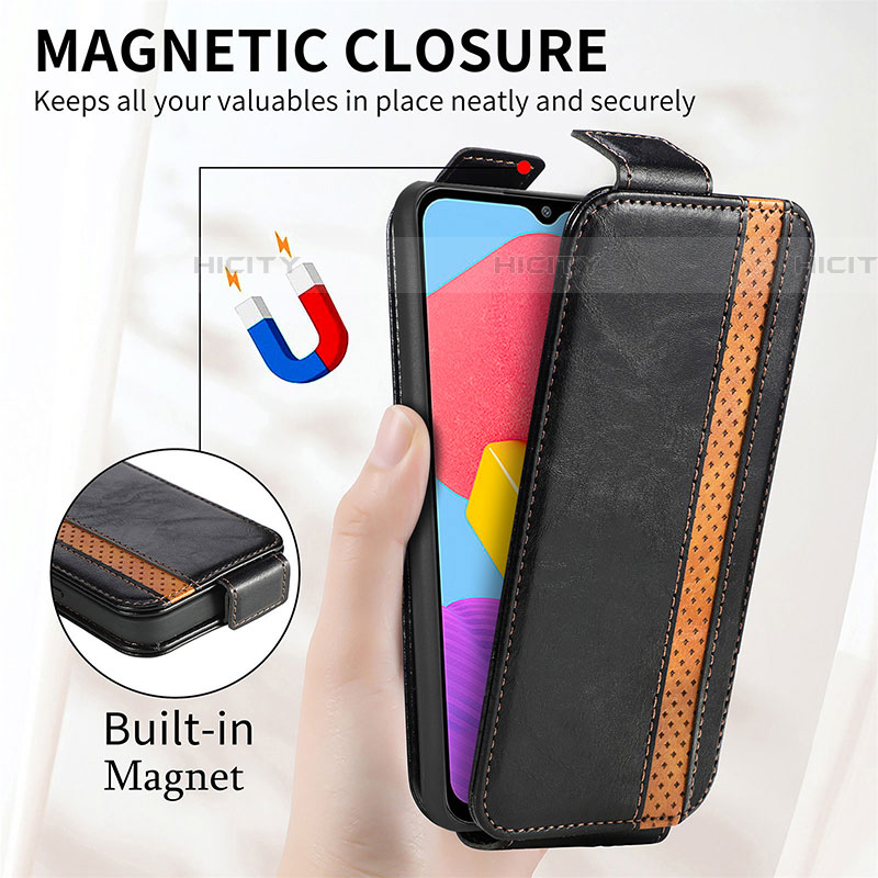 Handytasche Flip Schutzhülle Leder S02D für Samsung Galaxy M13 4G