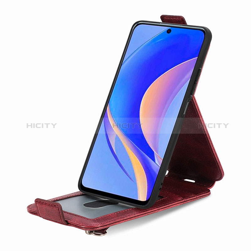 Handytasche Flip Schutzhülle Leder S03D für Huawei Nova Y90