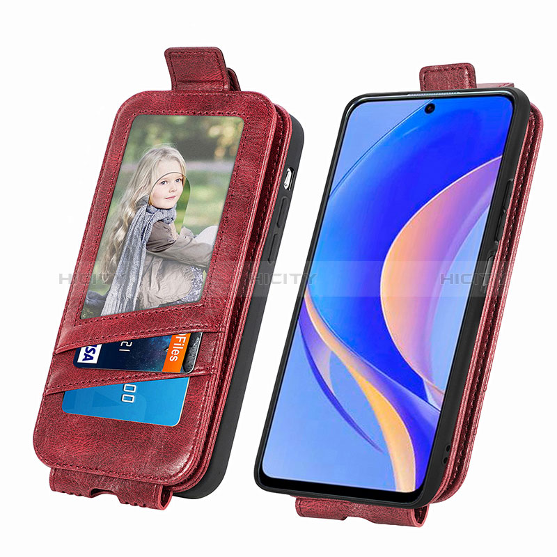 Handytasche Flip Schutzhülle Leder S03D für Huawei Nova Y90 groß