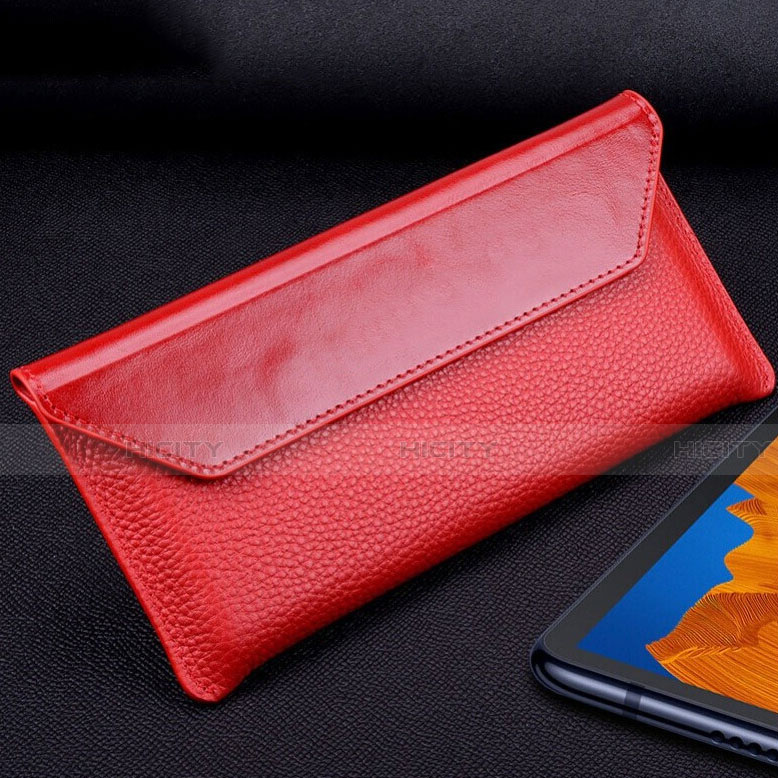 Handytasche Schutzhülle Flip Leder Hülle T02 für Huawei Mate Xs 5G Rot Plus