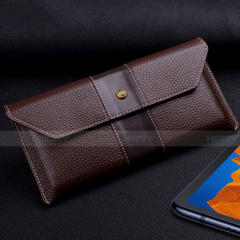 Handytasche Schutzhülle Flip Leder Hülle T03 für Huawei Mate Xs 5G Braun