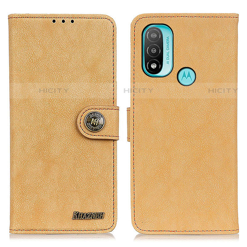 Handytasche Stand Schutzhülle Flip Leder Hülle A01D für Motorola Moto E40 Gold