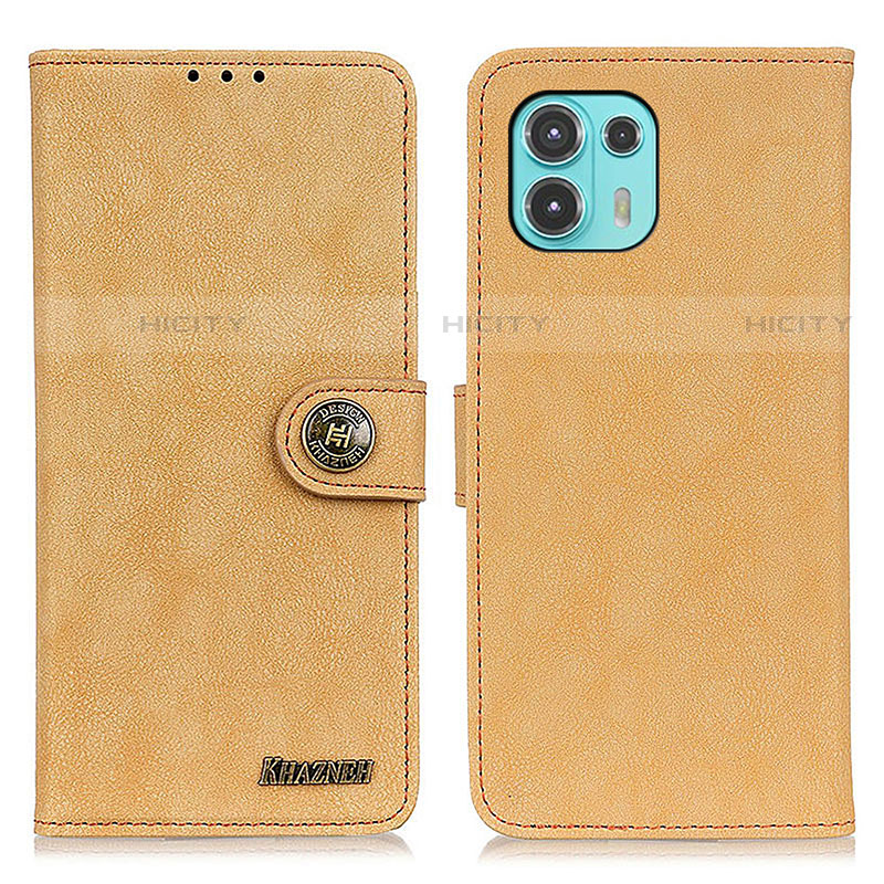 Handytasche Stand Schutzhülle Flip Leder Hülle A01D für Motorola Moto Edge 20 Lite 5G Gold