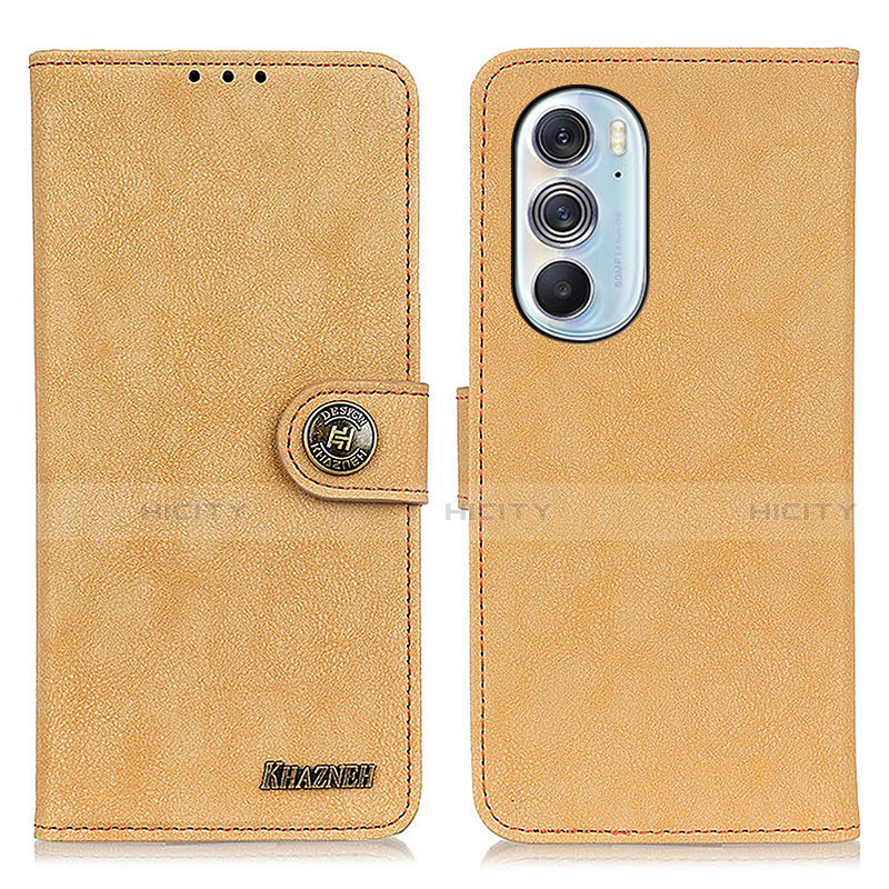 Handytasche Stand Schutzhülle Flip Leder Hülle A01D für Motorola Moto Edge 30 Pro 5G Gold Plus