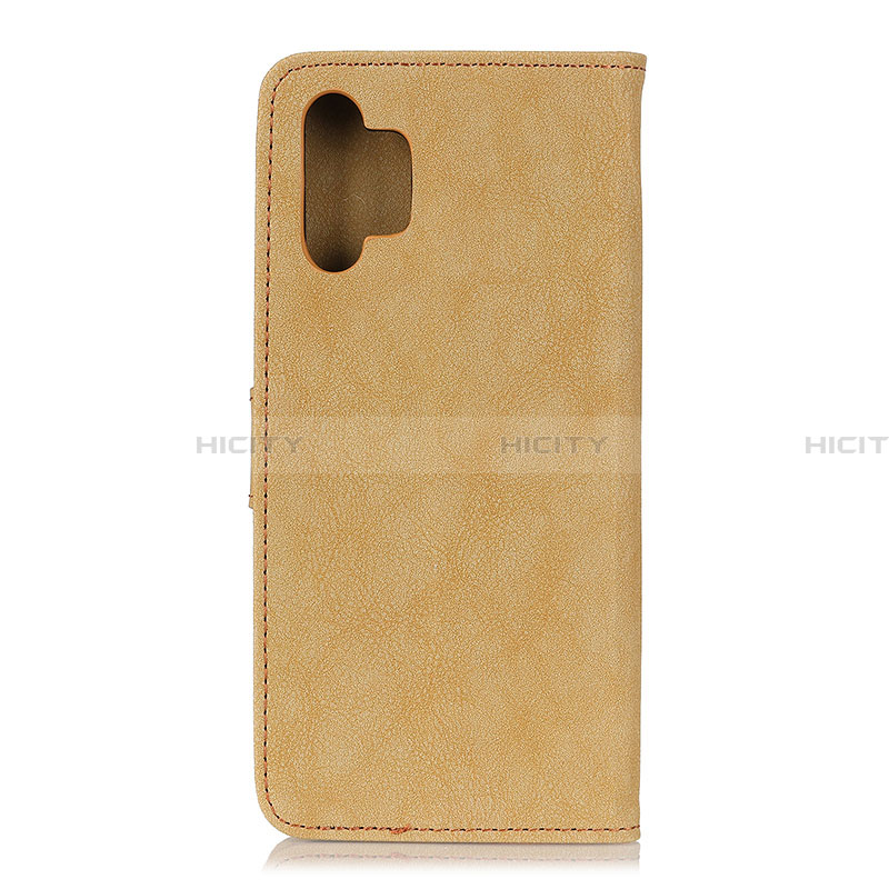 Handytasche Stand Schutzhülle Flip Leder Hülle A01D für Samsung Galaxy A32 5G Gold Plus