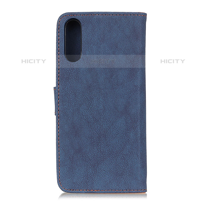 Handytasche Stand Schutzhülle Flip Leder Hülle A01D für Samsung Galaxy M02 Blau