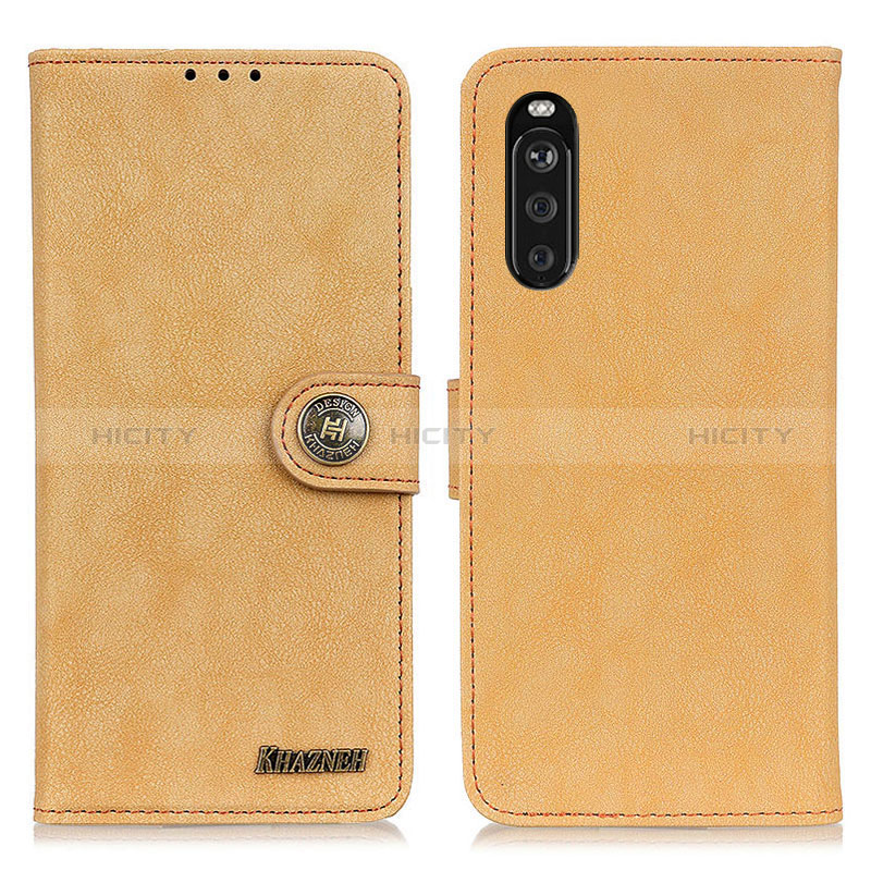 Handytasche Stand Schutzhülle Flip Leder Hülle A01D für Sony Xperia 10 III SO-52B Gold