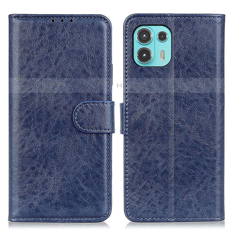 Handytasche Stand Schutzhülle Flip Leder Hülle A02D für Motorola Moto Edge 20 Lite 5G Blau Plus