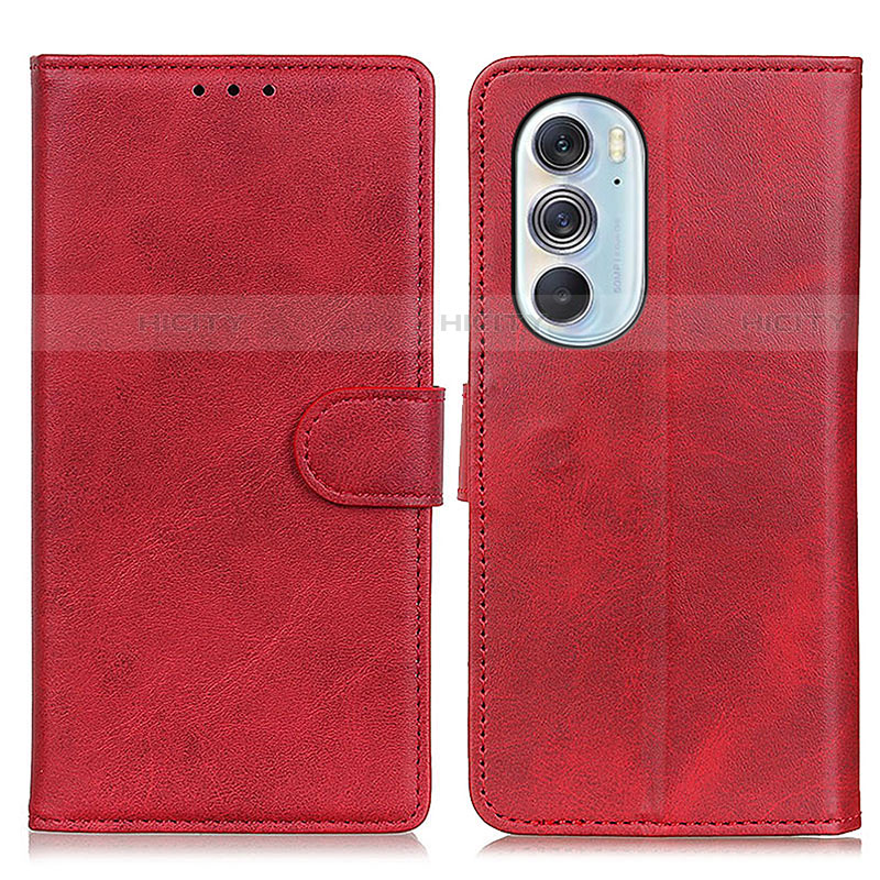 Handytasche Stand Schutzhülle Flip Leder Hülle A02D für Motorola Moto Edge Plus (2022) 5G Rot