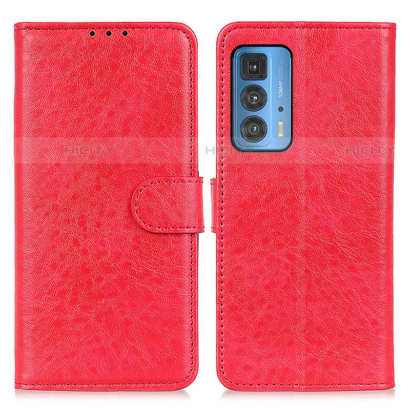 Handytasche Stand Schutzhülle Flip Leder Hülle A02D für Motorola Moto Edge S Pro 5G Rot