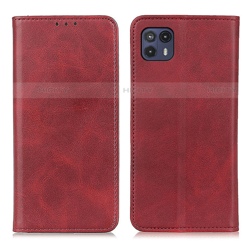 Handytasche Stand Schutzhülle Flip Leder Hülle A02D für Motorola Moto G50 5G Rot