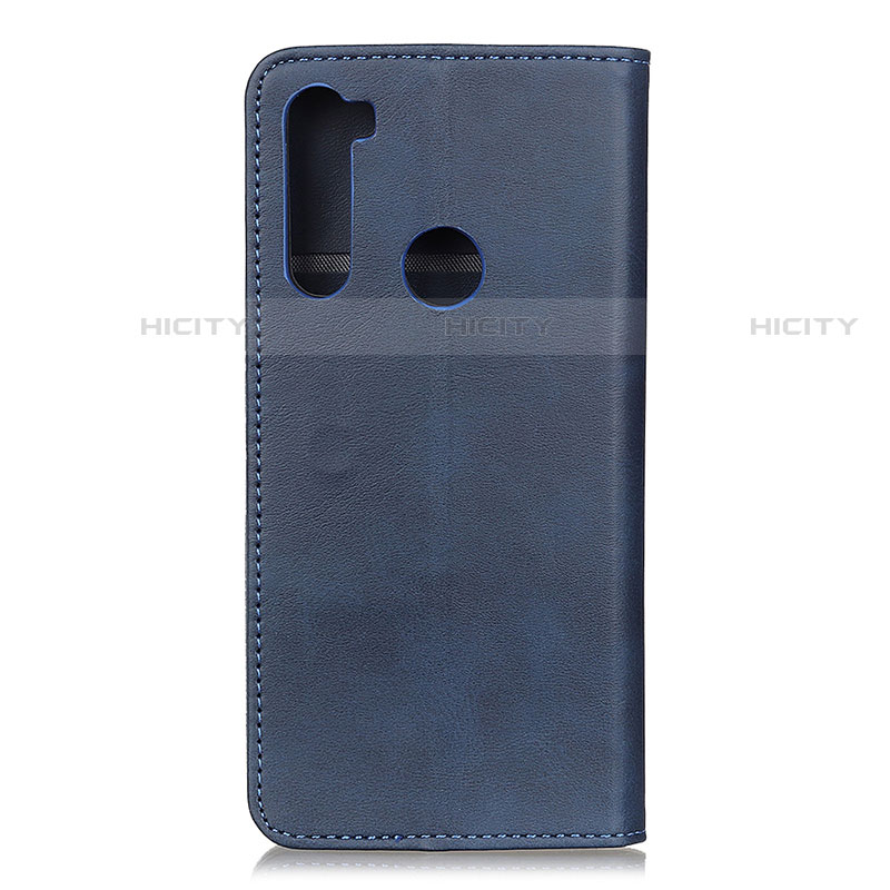 Handytasche Stand Schutzhülle Flip Leder Hülle A02D für Motorola Moto One Fusion Plus Blau