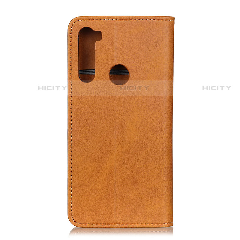 Handytasche Stand Schutzhülle Flip Leder Hülle A02D für Motorola Moto One Fusion Plus Hellbraun