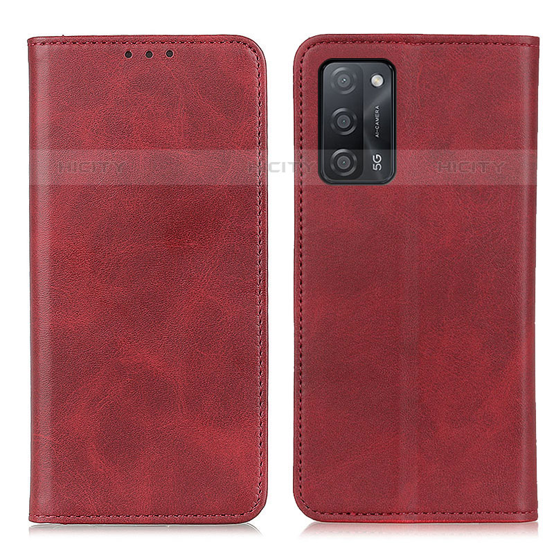 Handytasche Stand Schutzhülle Flip Leder Hülle A02D für Oppo A55 5G Rot