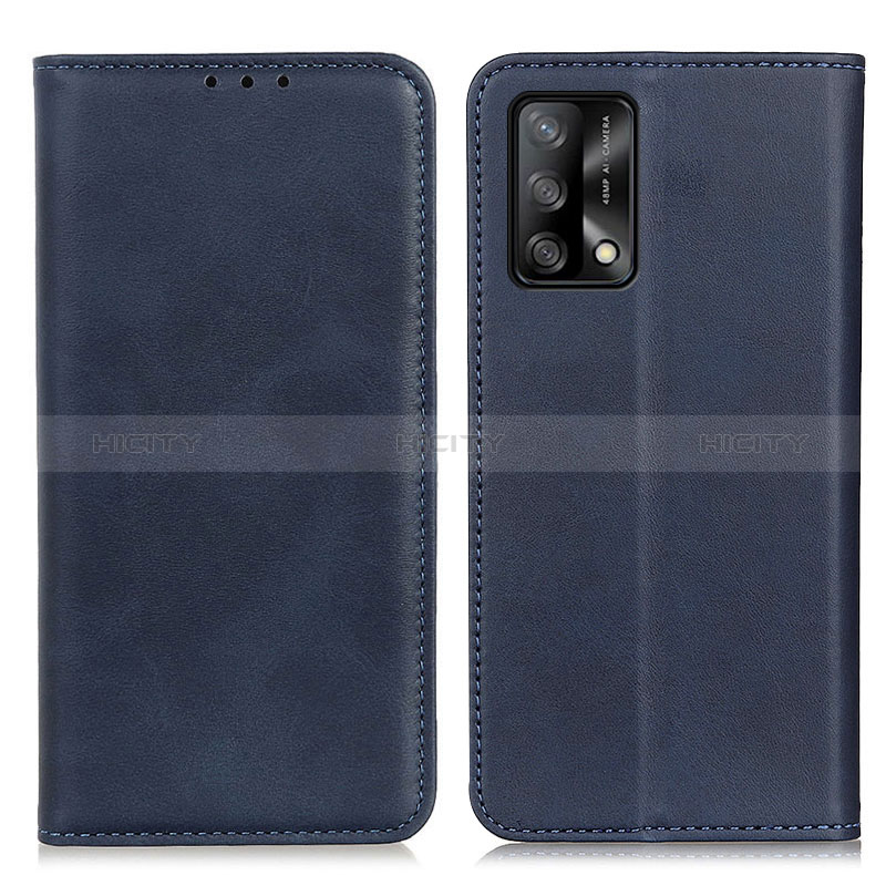 Handytasche Stand Schutzhülle Flip Leder Hülle A02D für Oppo A95 4G Blau