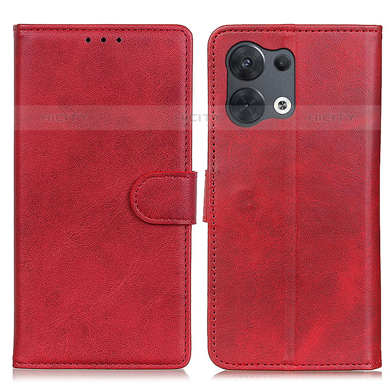 Handytasche Stand Schutzhülle Flip Leder Hülle A02D für Oppo Reno8 Pro 5G Rot