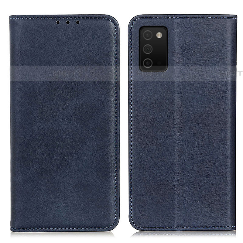 Handytasche Stand Schutzhülle Flip Leder Hülle A02D für Samsung Galaxy A03s Blau Plus