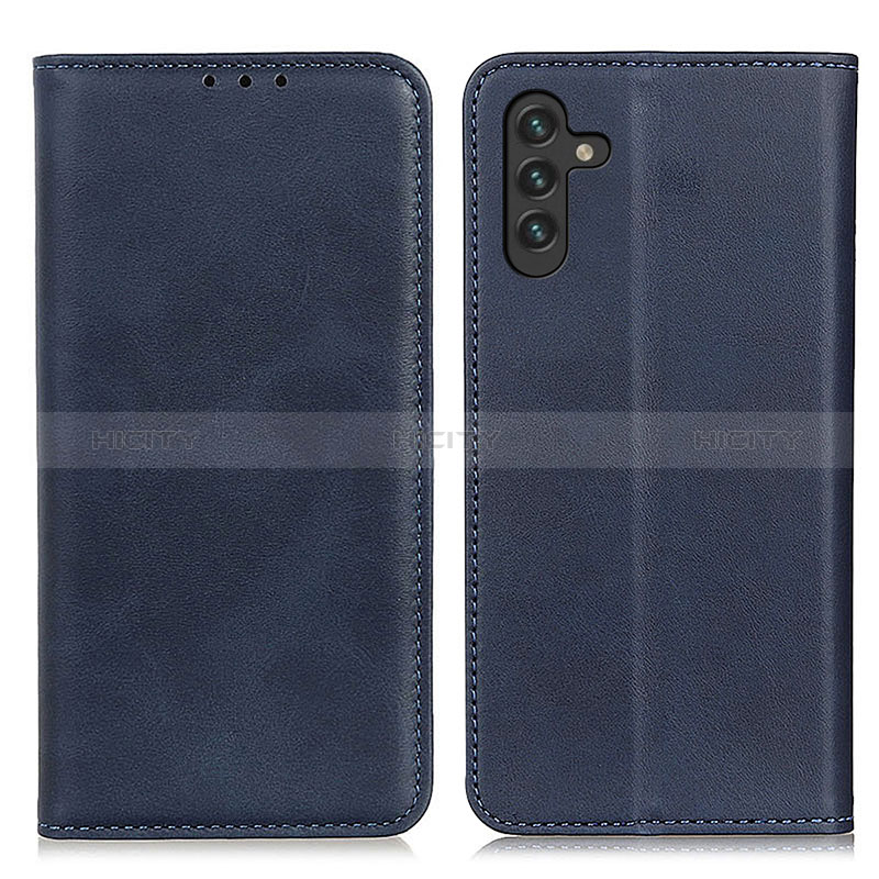 Handytasche Stand Schutzhülle Flip Leder Hülle A02D für Samsung Galaxy A04s Blau Plus