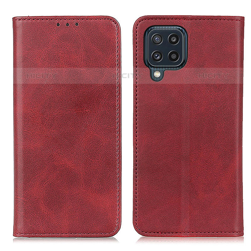 Handytasche Stand Schutzhülle Flip Leder Hülle A02D für Samsung Galaxy M32 4G Rot