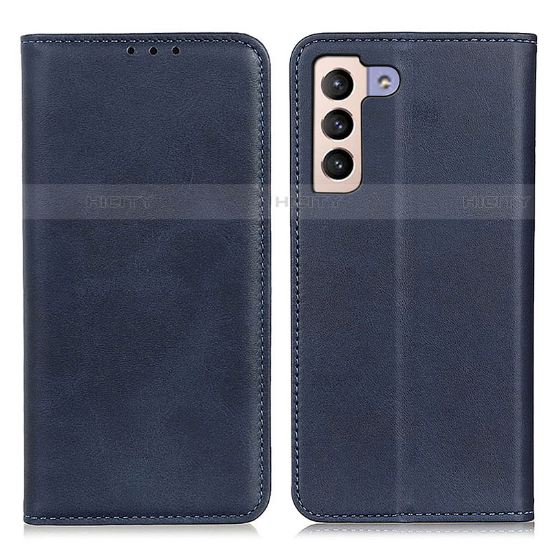 Handytasche Stand Schutzhülle Flip Leder Hülle A02D für Samsung Galaxy S21 5G Blau Plus