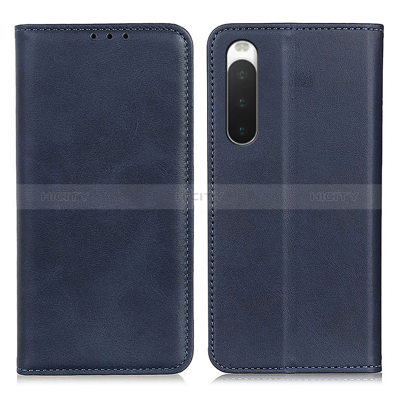 Handytasche Stand Schutzhülle Flip Leder Hülle A02D für Sony Xperia 10 IV SO-52C Blau