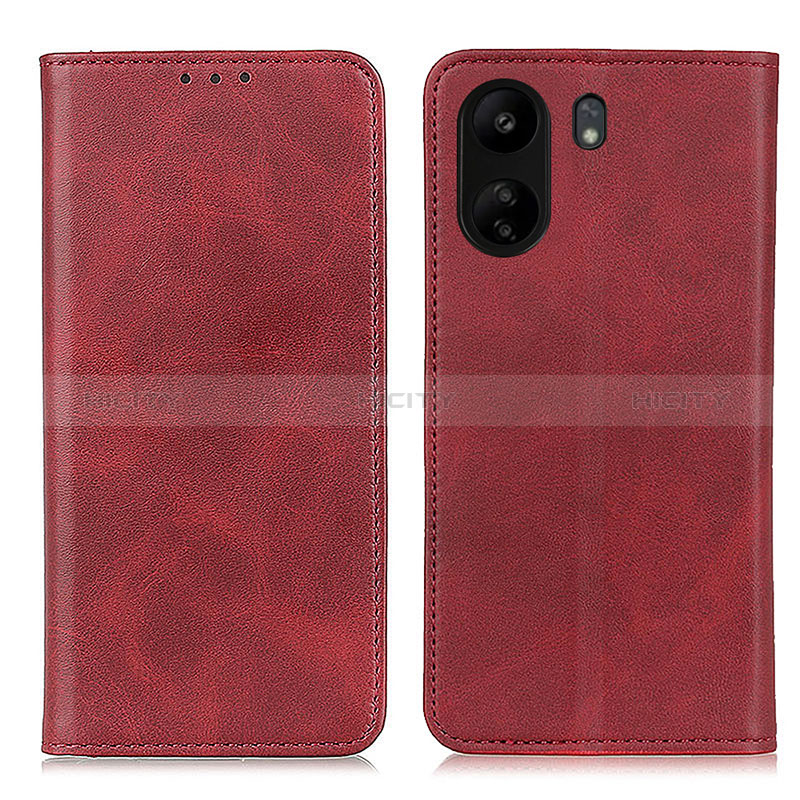 Handytasche Stand Schutzhülle Flip Leder Hülle A02D für Xiaomi Redmi 13C Rot Plus