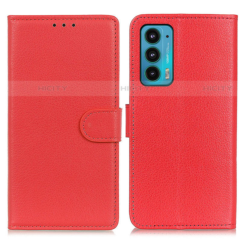 Handytasche Stand Schutzhülle Flip Leder Hülle A03D für Motorola Moto Edge 20 5G Rot Plus