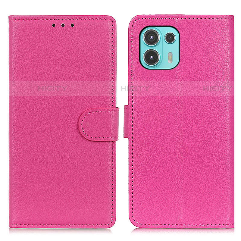 Handytasche Stand Schutzhülle Flip Leder Hülle A03D für Motorola Moto Edge 20 Lite 5G Pink Plus