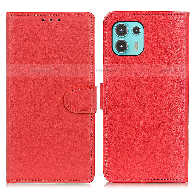 Handytasche Stand Schutzhülle Flip Leder Hülle A03D für Motorola Moto Edge 20 Lite 5G Rot Plus