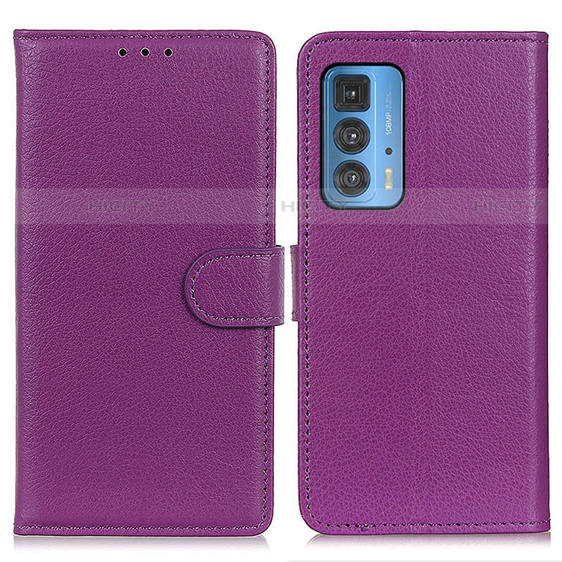 Handytasche Stand Schutzhülle Flip Leder Hülle A03D für Motorola Moto Edge S Pro 5G Violett