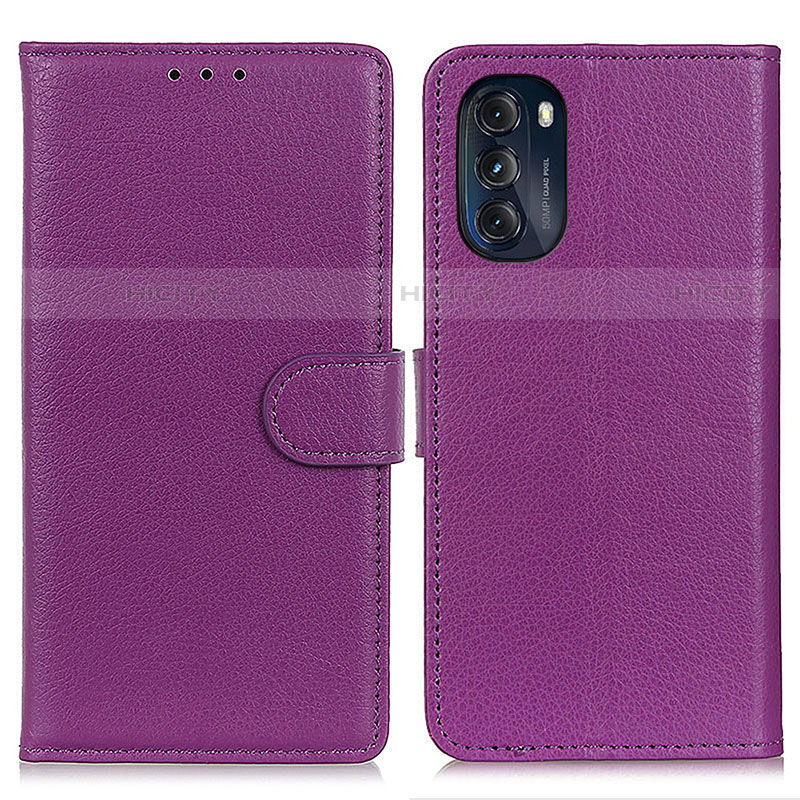 Handytasche Stand Schutzhülle Flip Leder Hülle A03D für Motorola Moto G 5G (2022) Violett