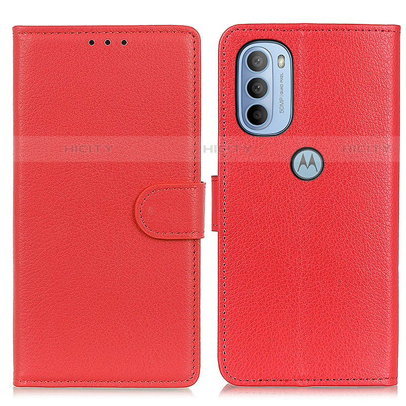 Handytasche Stand Schutzhülle Flip Leder Hülle A03D für Motorola Moto G41 Rot