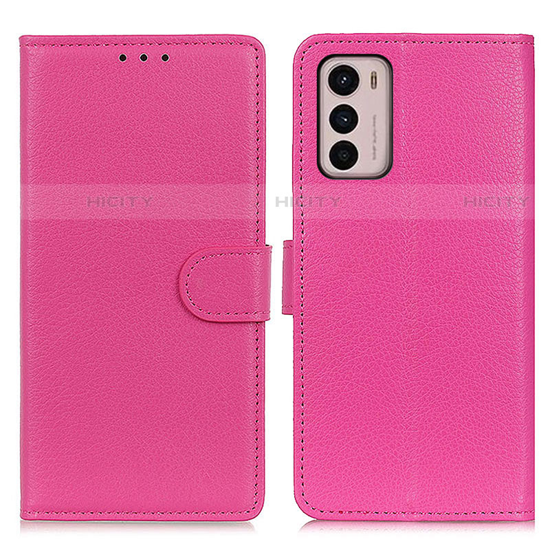 Handytasche Stand Schutzhülle Flip Leder Hülle A03D für Motorola Moto G42 Pink