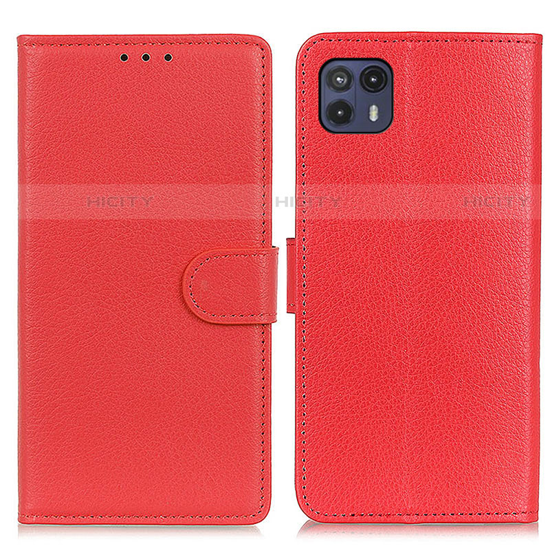 Handytasche Stand Schutzhülle Flip Leder Hülle A03D für Motorola Moto G50 5G Rot