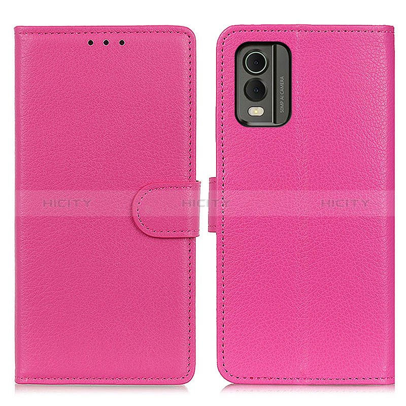 Handytasche Stand Schutzhülle Flip Leder Hülle A03D für Nokia C32 Pink