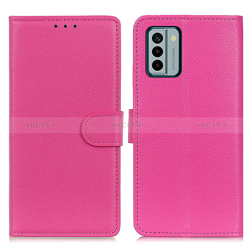 Handytasche Stand Schutzhülle Flip Leder Hülle A03D für Nokia G22 Pink