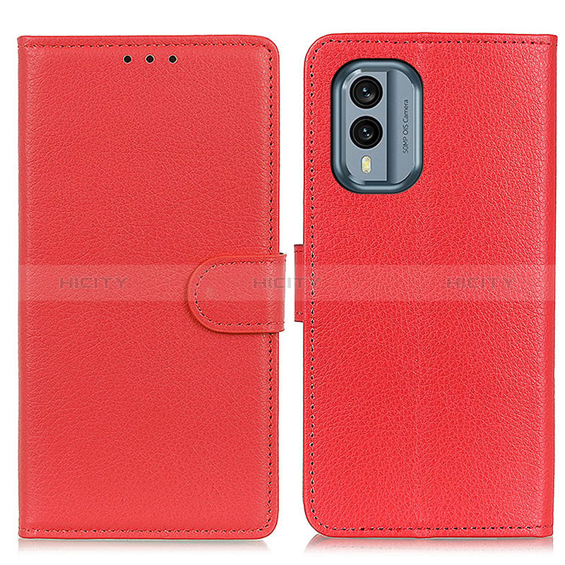 Handytasche Stand Schutzhülle Flip Leder Hülle A03D für Nokia X30 5G Rot